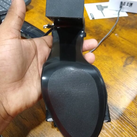 Steve Madden Women's Effective Sandal, Black, 7 - Picture 3 of 3